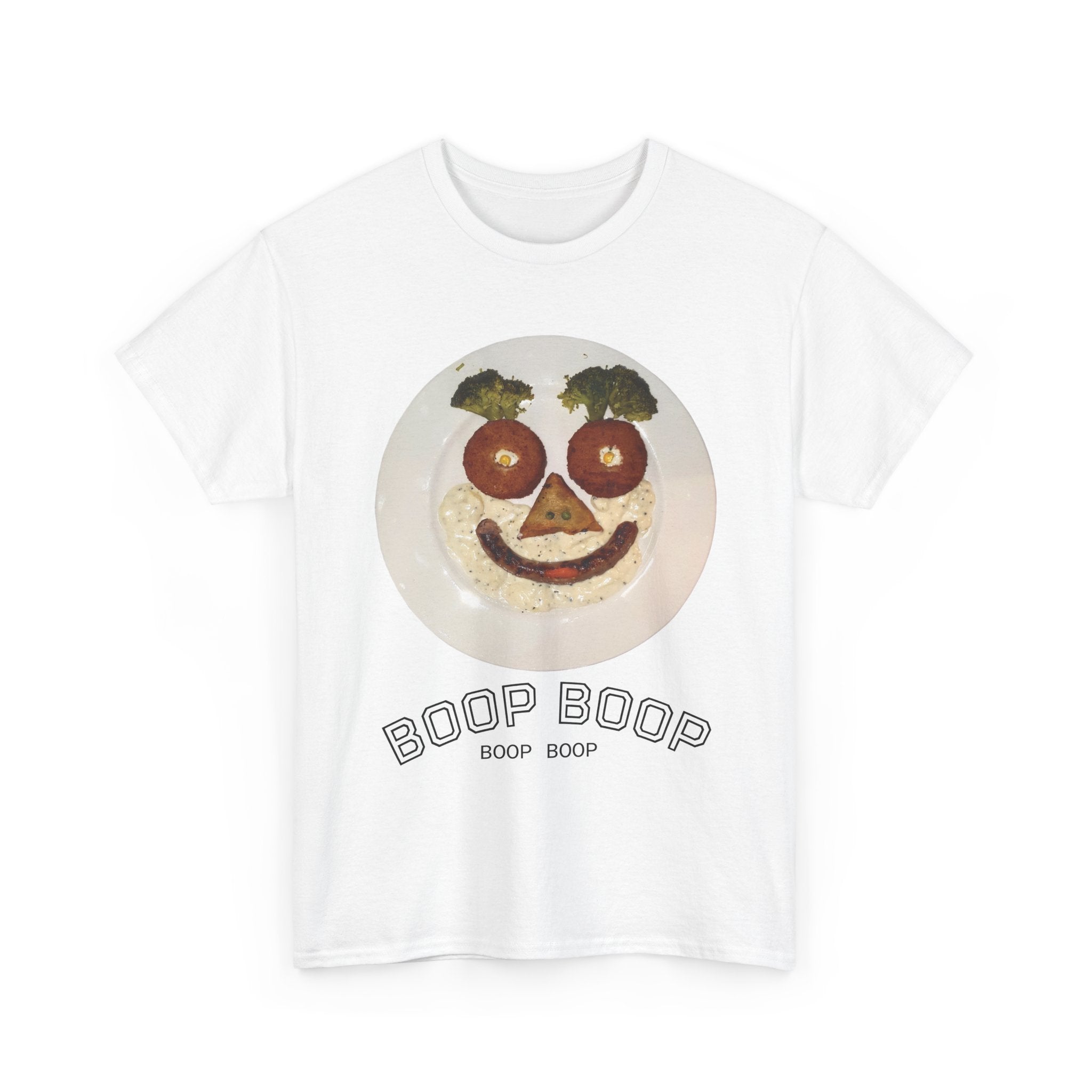 Boop Boop Smiley Face T-Shirt | Cute Food Face Graphic Tee