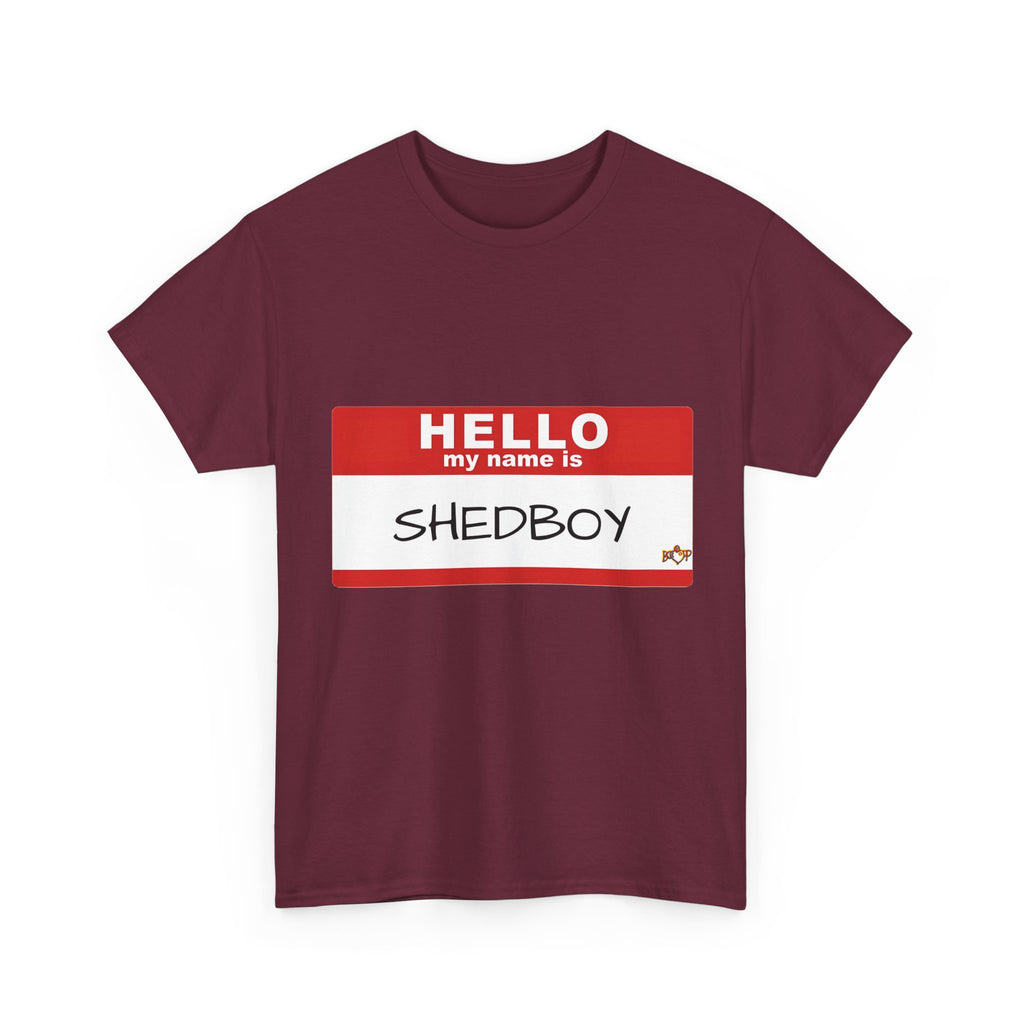 HELLO MY NAME IS SHED BOY TSHIRT