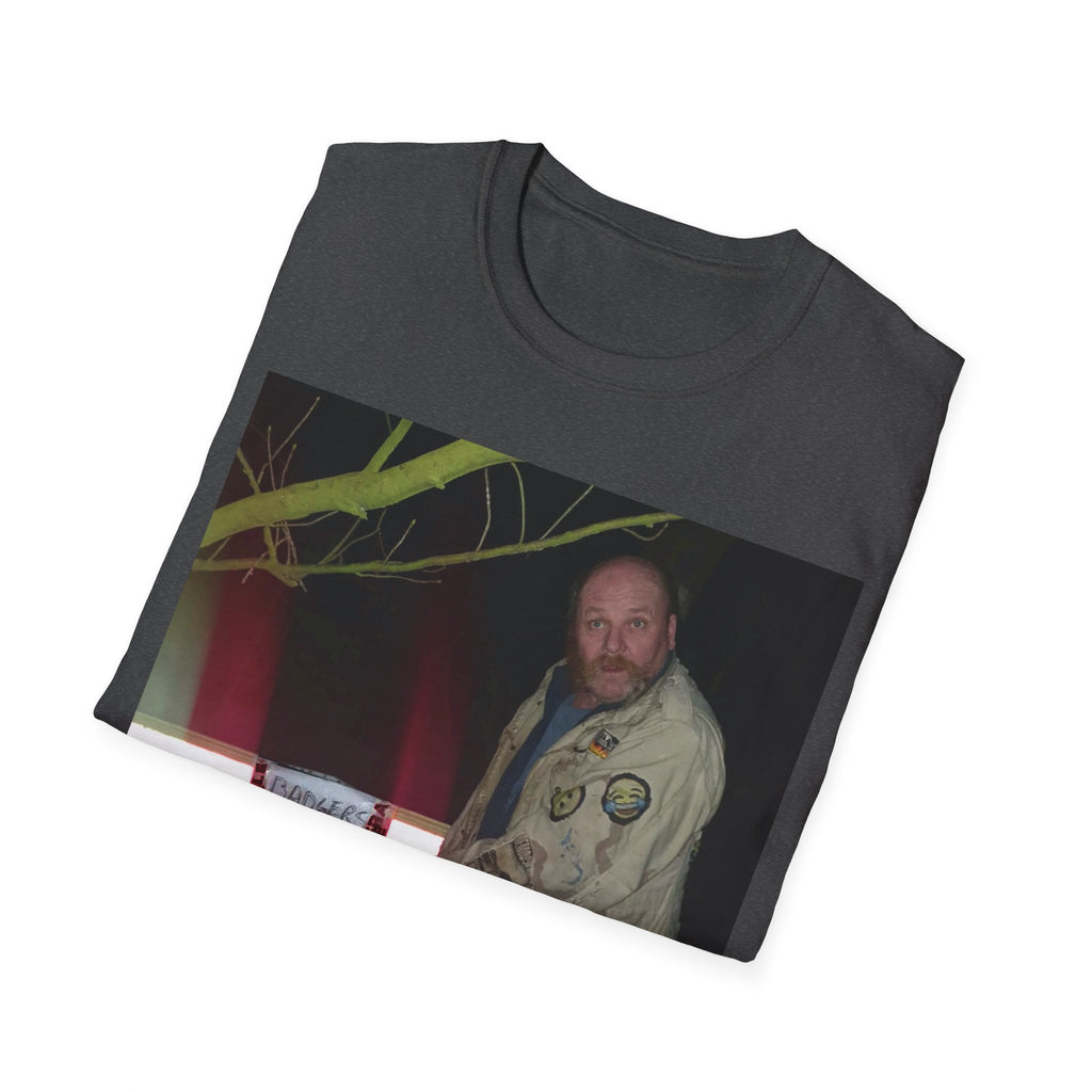 Photo Graphic T-Shirt — "Badgers Live Here" Retro Photo Tee