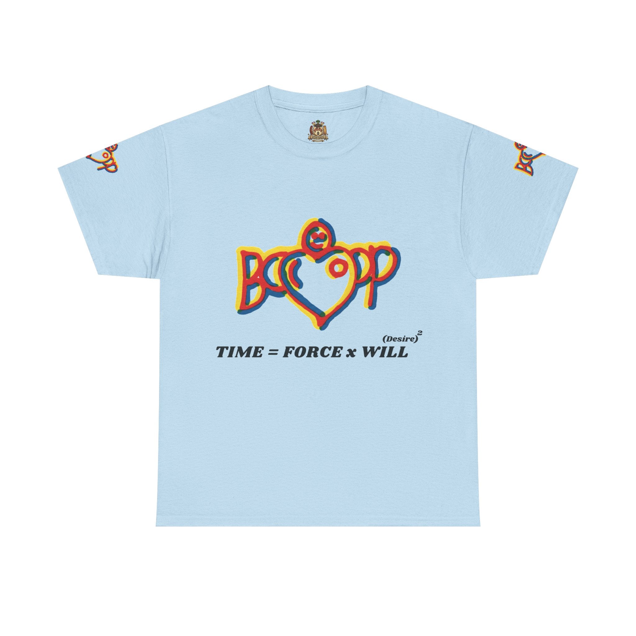 Boop Heart Tee — "TIME = FORCE x WILL" Graphic T‑Shirt Original Stanley Bostwick