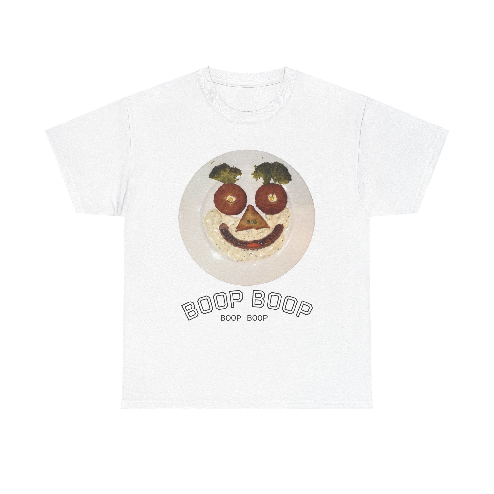 Boop Boop Smiley Face T-Shirt | Cute Food Face Graphic Tee