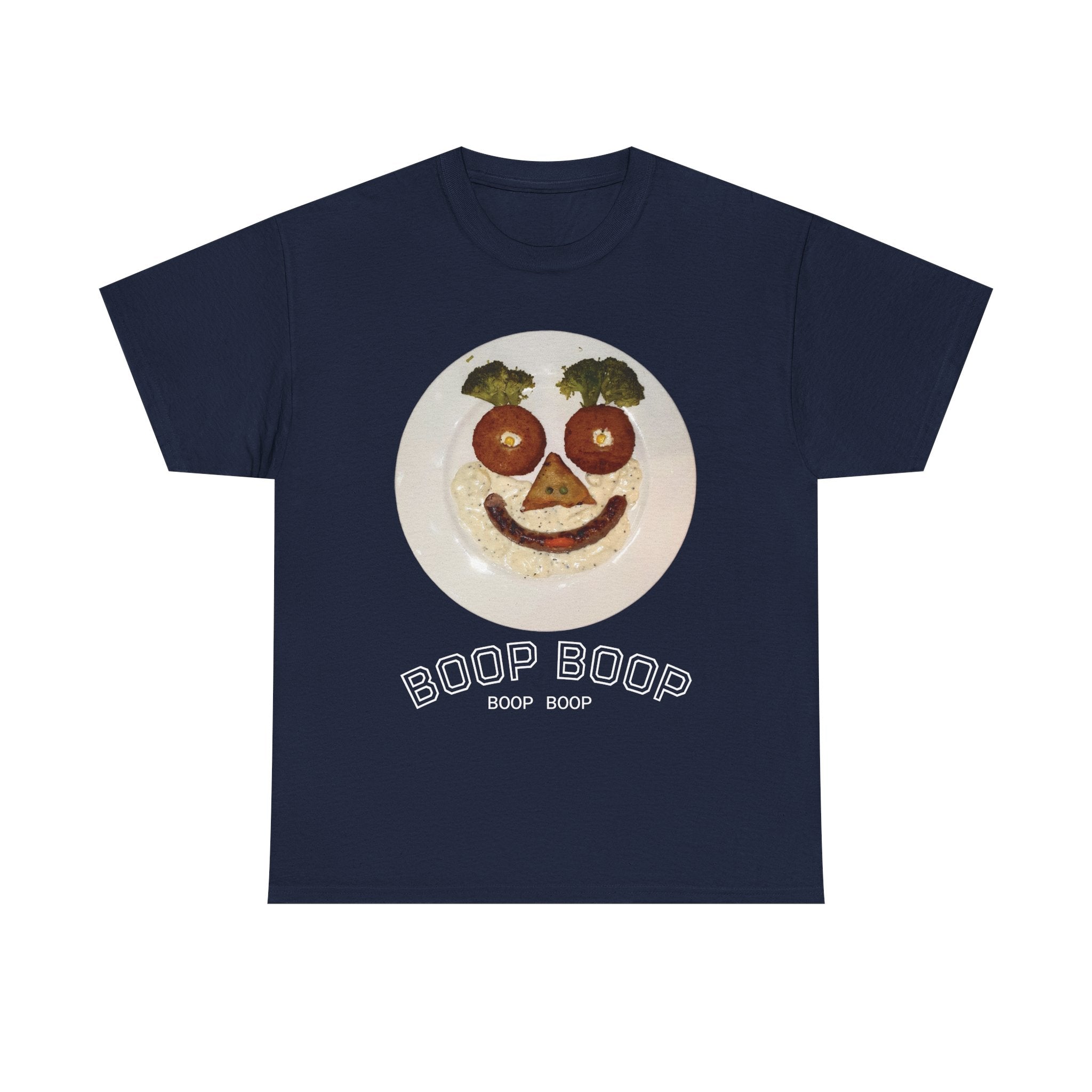 Boop Boop Smiley Face T-Shirt | Cute Food Face Graphic Tee