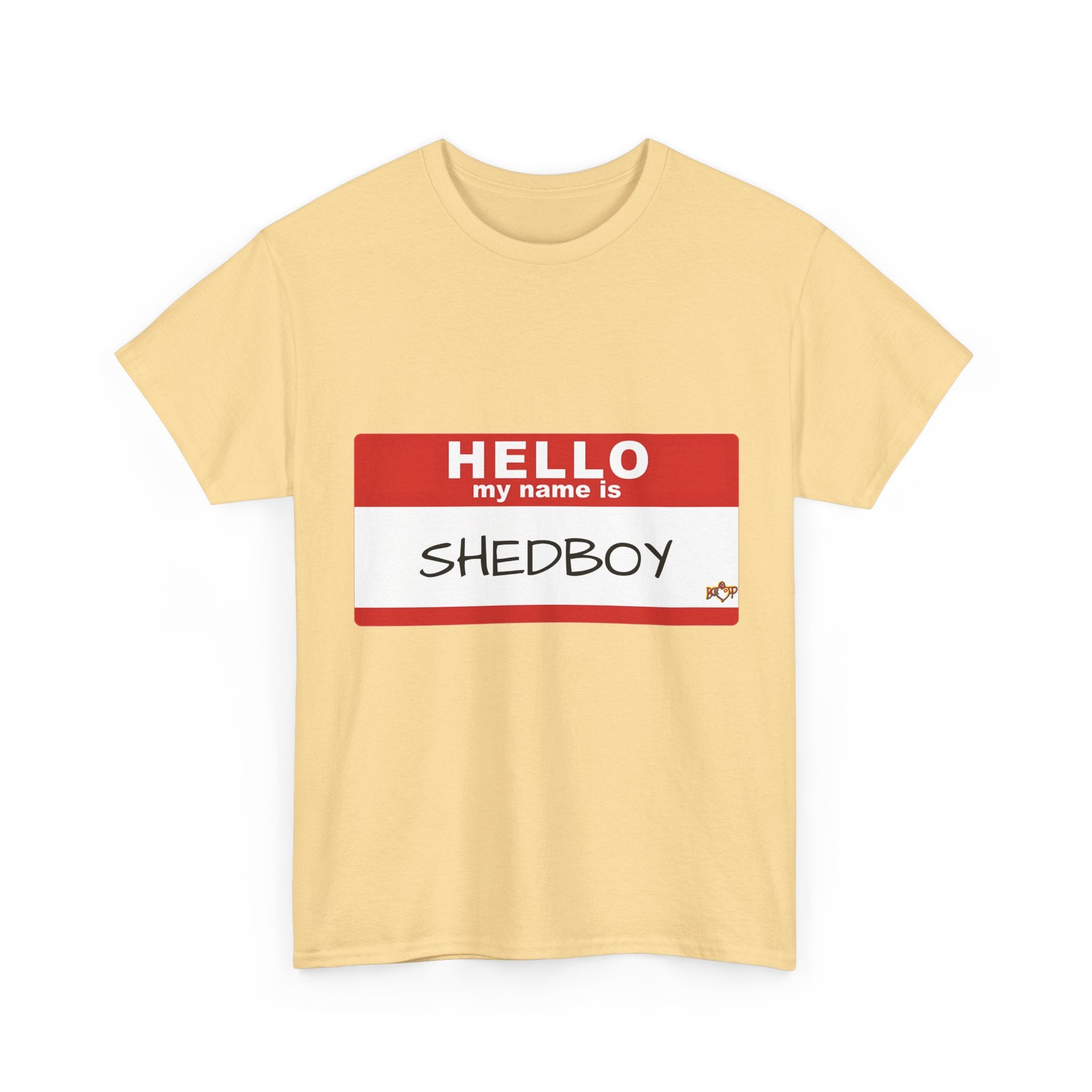 HELLO MY NAME IS SHED BOY TSHIRT