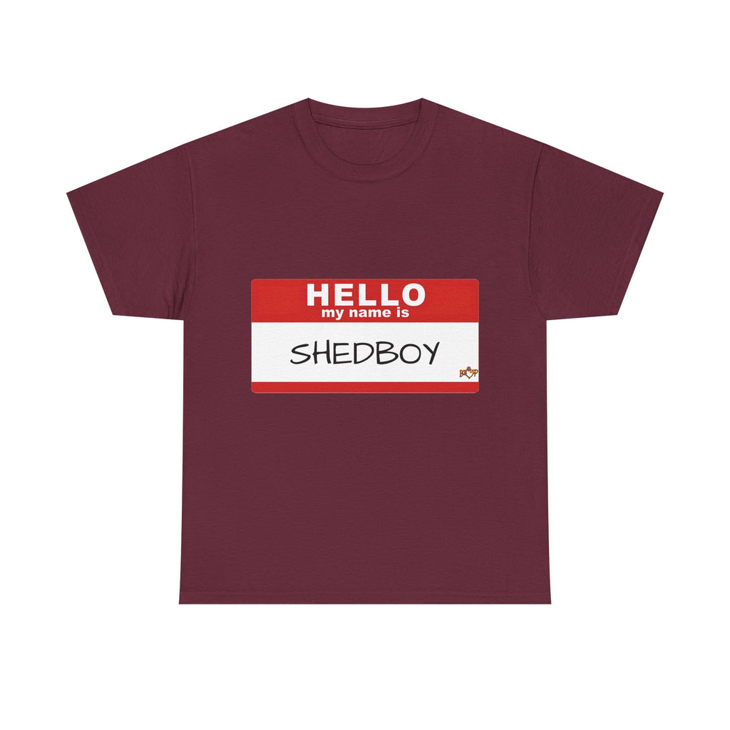 HELLO MY NAME IS SHED BOY TSHIRT