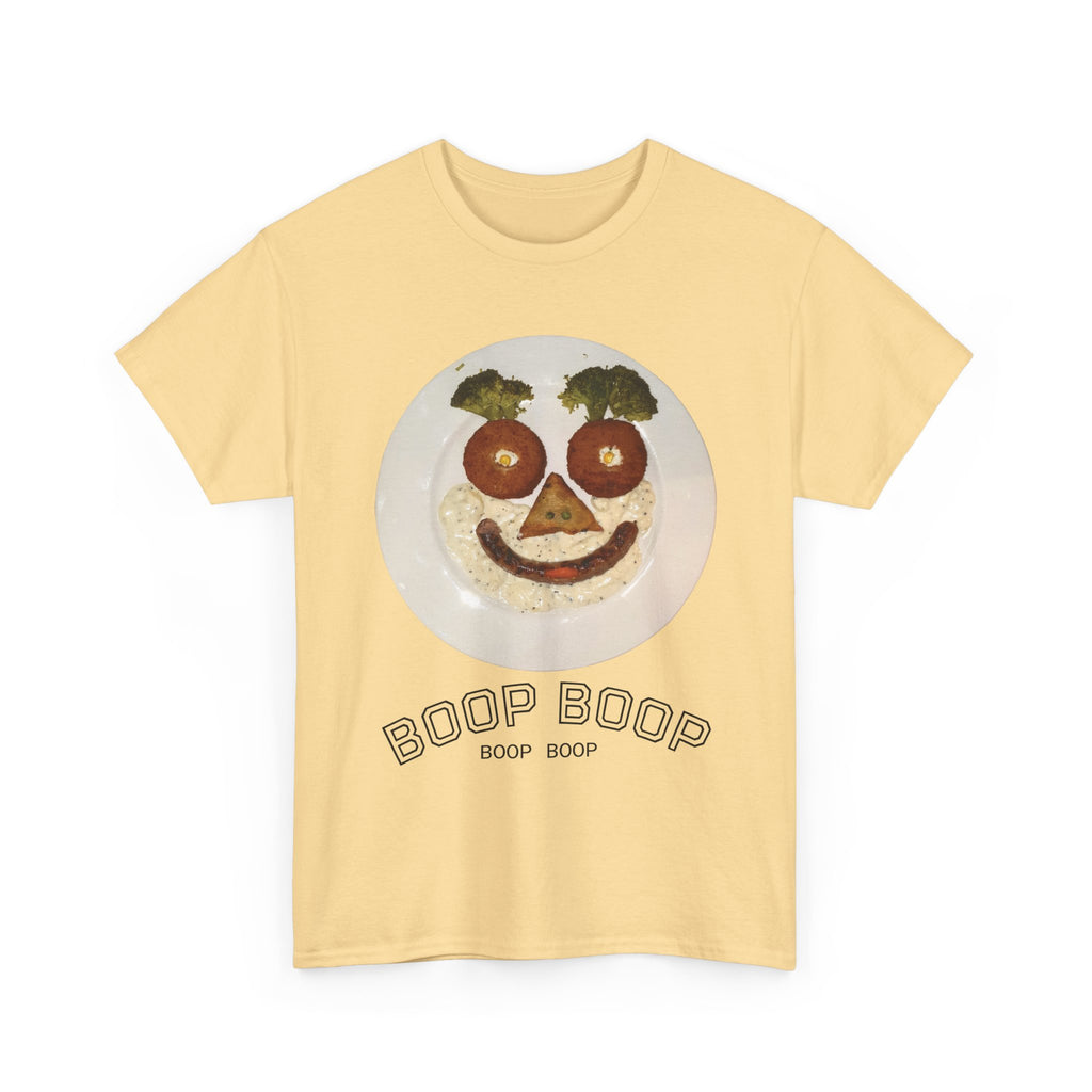 Boop Boop Smiley Face T-Shirt | Cute Food Face Graphic Tee