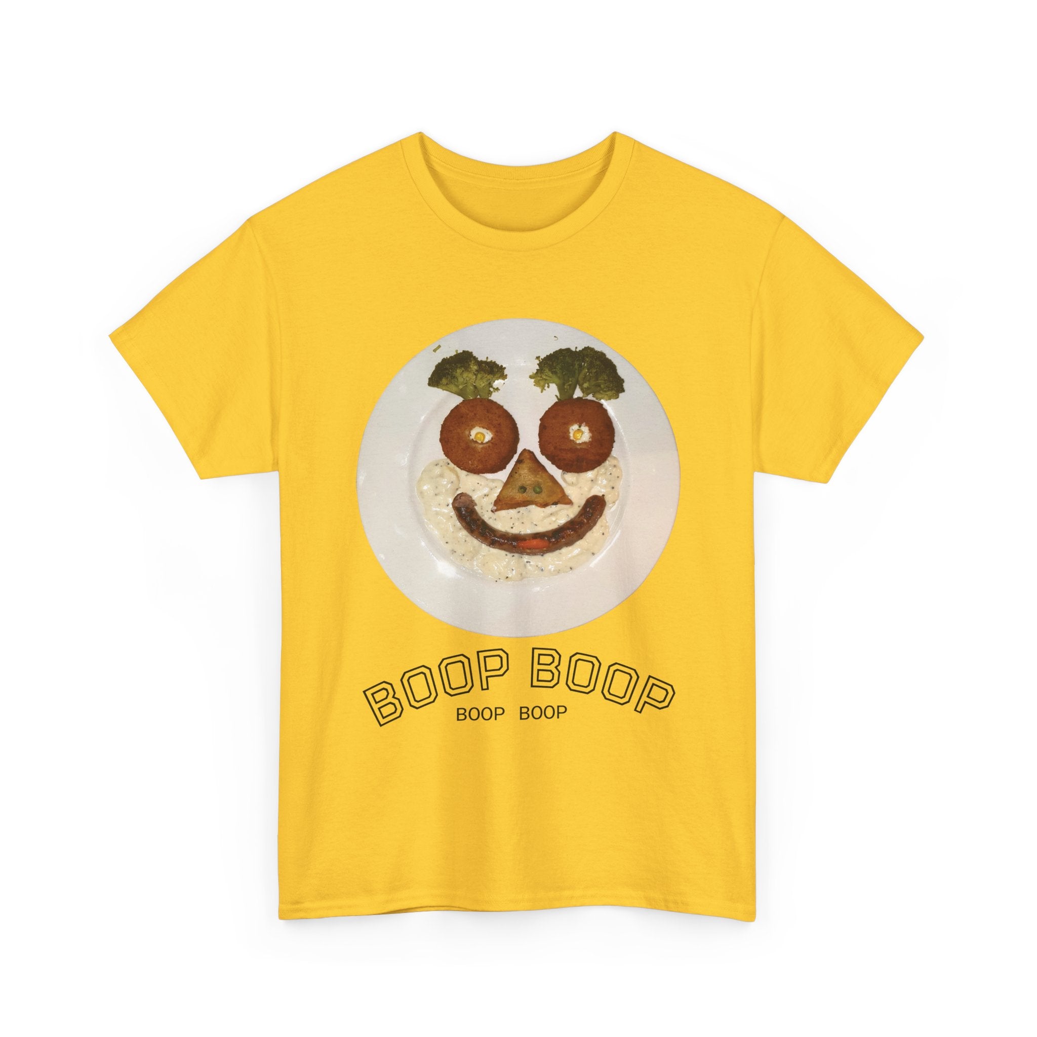 Boop Boop Smiley Face T-Shirt | Cute Food Face Graphic Tee
