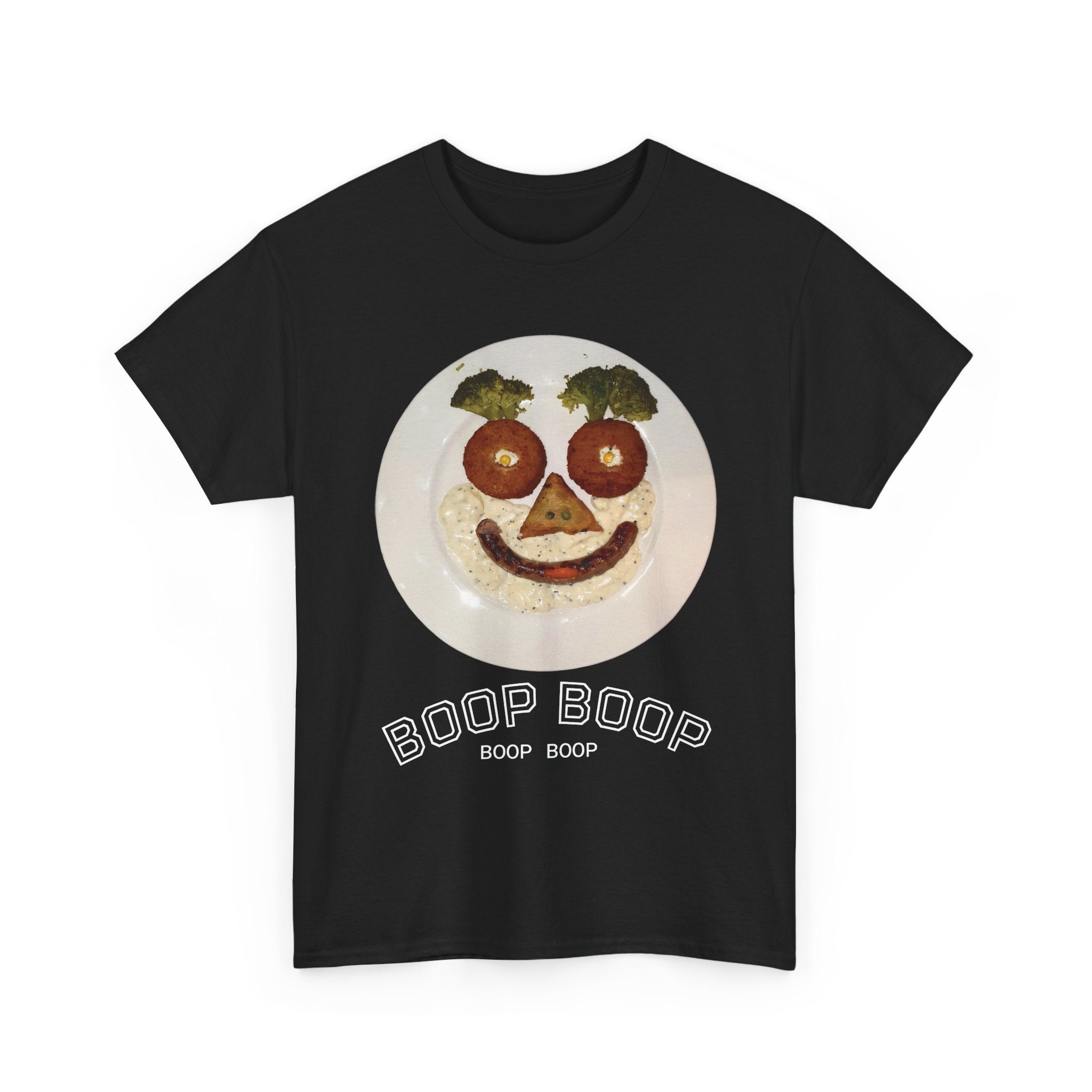 Boop Boop Smiley Face T-Shirt | Cute Food Face Graphic Tee