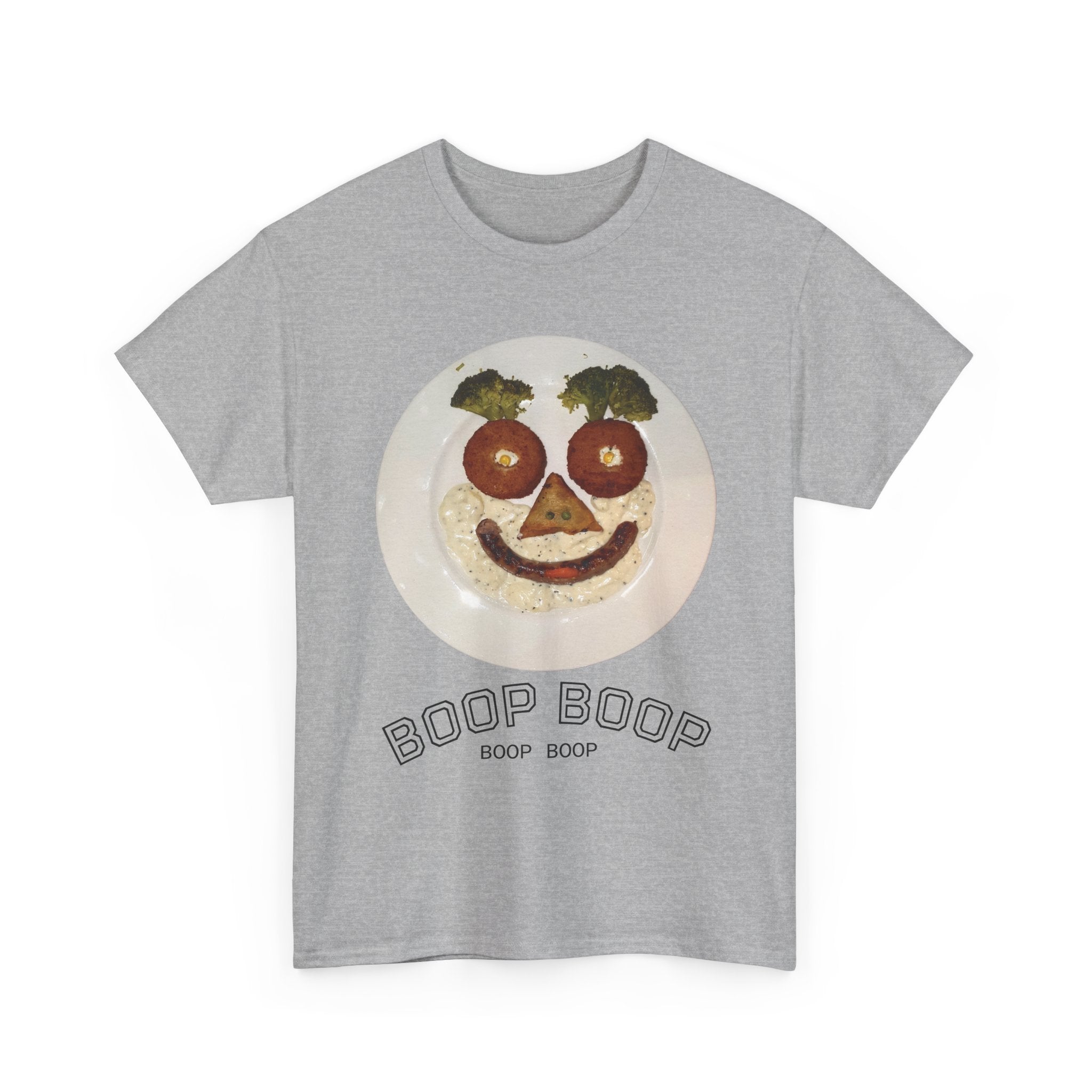 Boop Boop Smiley Face T-Shirt | Cute Food Face Graphic Tee