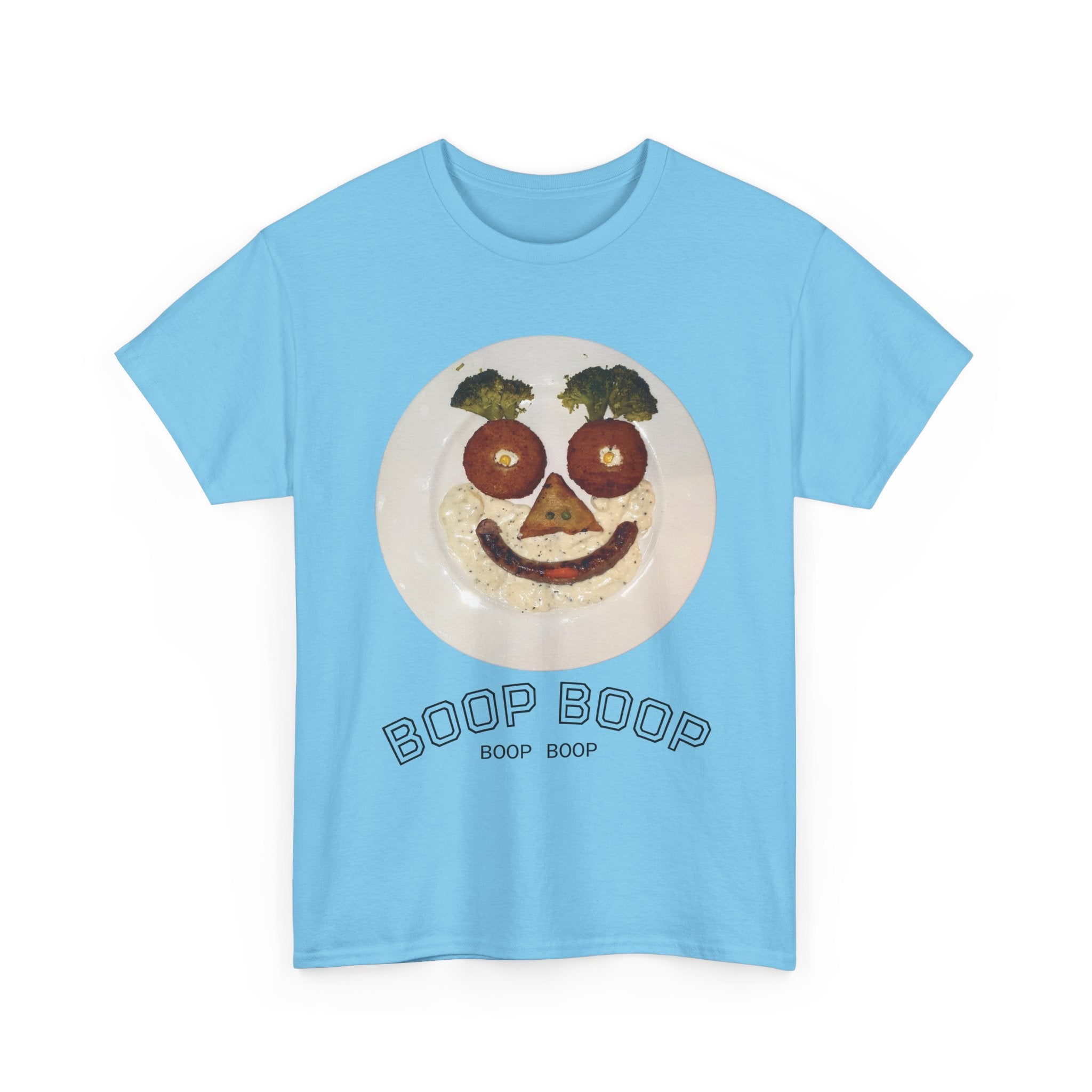 Boop Boop Smiley Face T-Shirt | Cute Food Face Graphic Tee
