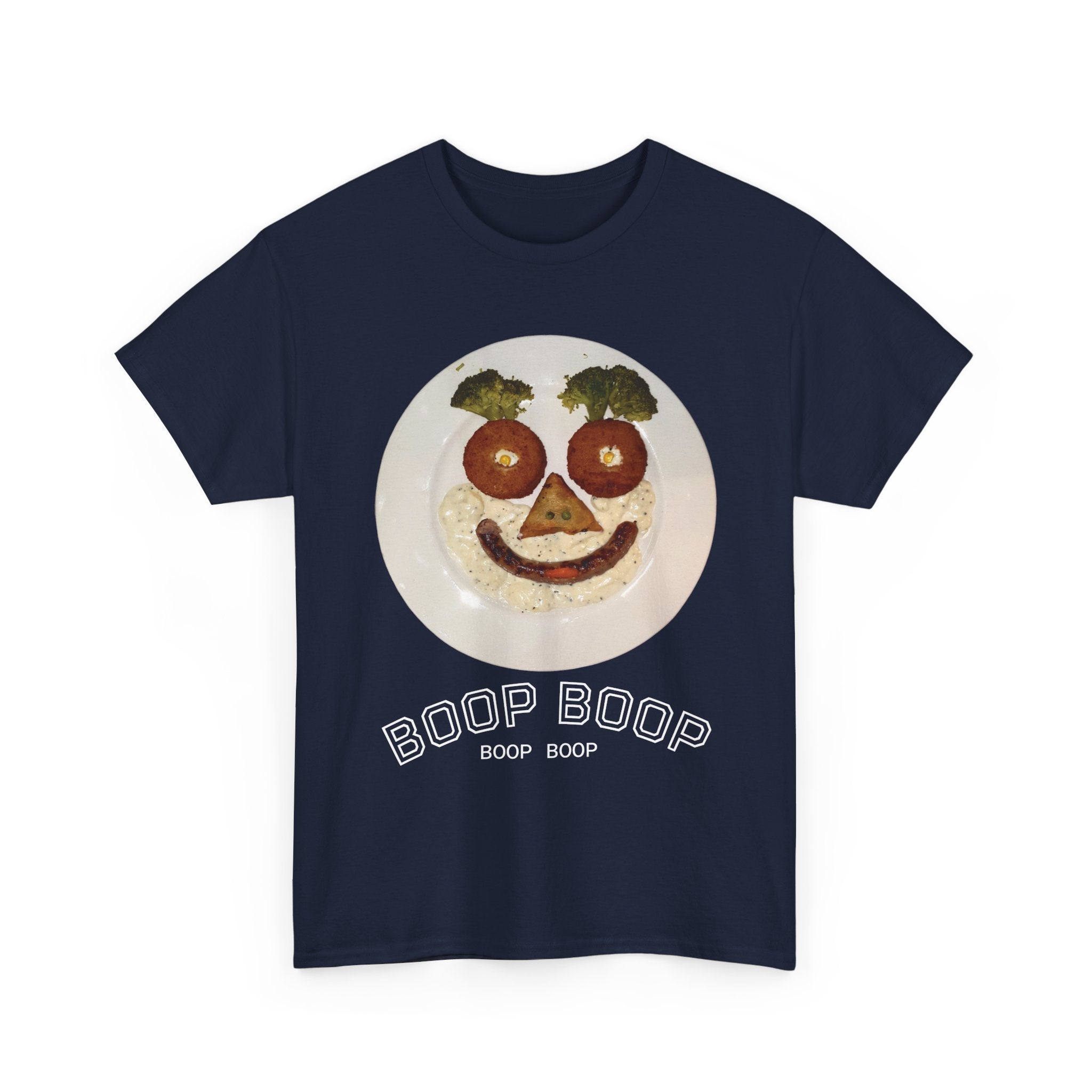 Boop Boop Smiley Face T-Shirt | Cute Food Face Graphic Tee