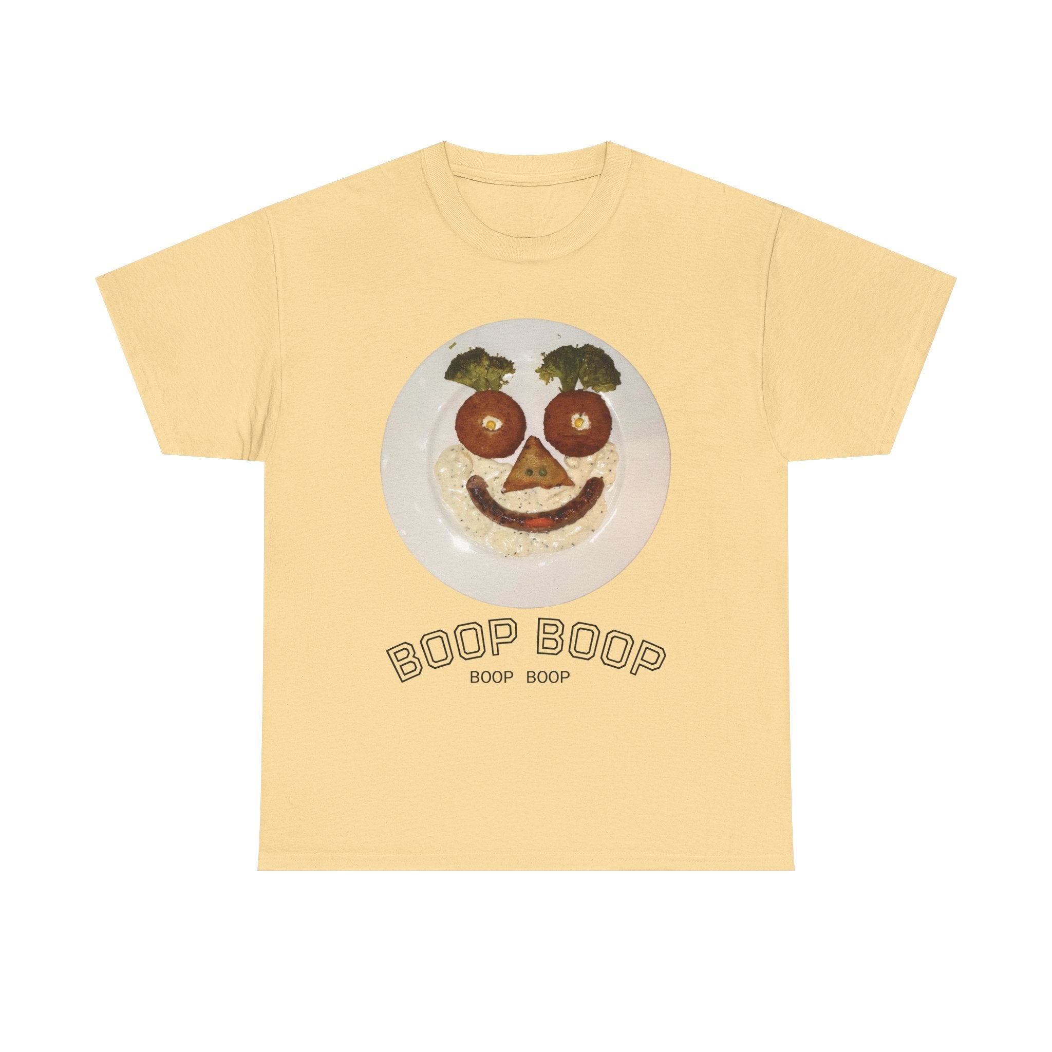 Boop Boop Smiley Face T-Shirt | Cute Food Face Graphic Tee