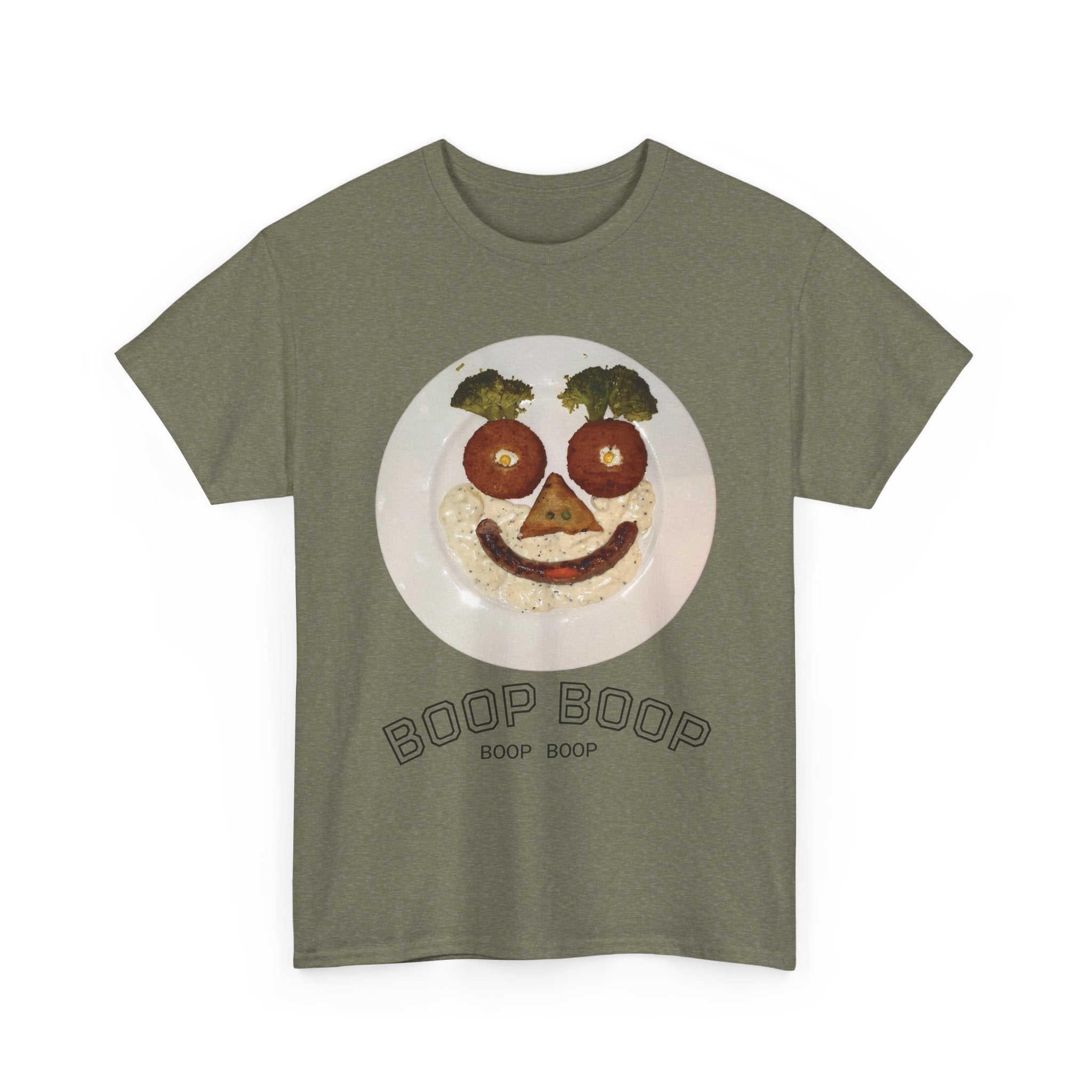 Boop Boop Smiley Face T-Shirt | Cute Food Face Graphic Tee